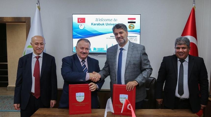 KB&Uuml; ile Irak Salahaddin &Uuml;niversitesi arasında iş birliği protokol&uuml;