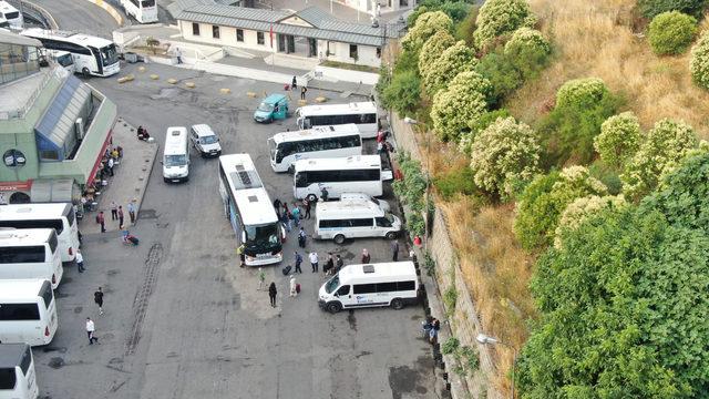 15 Temmuz Demokrasi Otogarı'nda seçim yoğunluğu (Havadan fotoğraflarla)