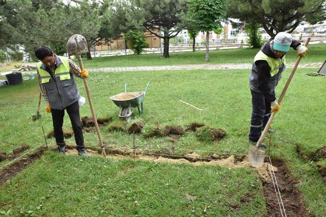 Tepebaşı’nın parklarında bakım onarım sürüyor