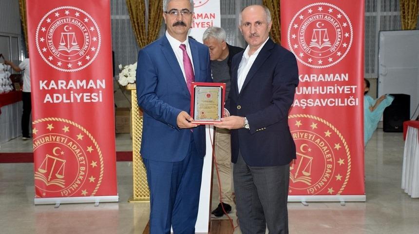 Karaman&rsquo;da hakim ve savcılar i&ccedil;in veda yemeği d&uuml;zenlendi