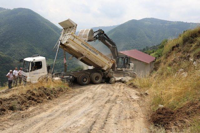 İlkadım’da heyelan