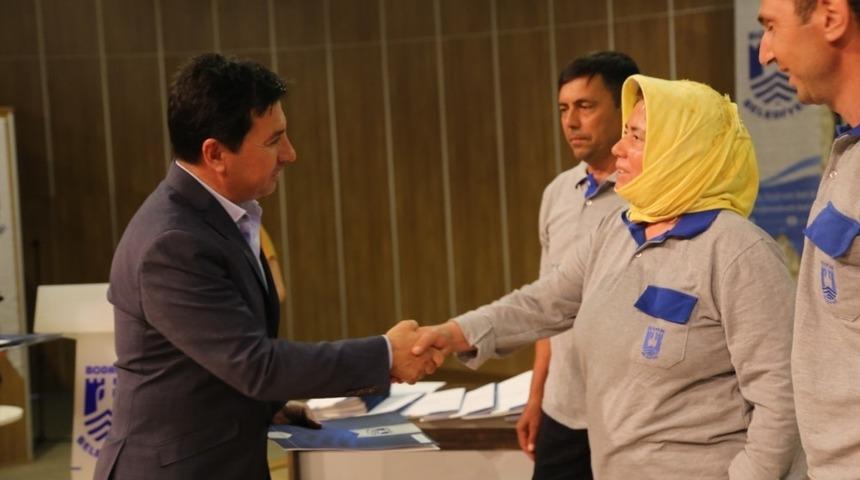 Bodrum Belediyesi’nden başarılı personele ödül