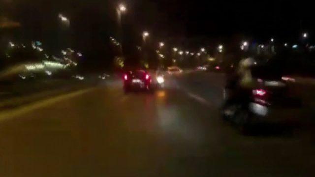 Üsküdar'da otomobilin motosikletlilere çarptığı kaza kamerada: 1 ölü 2 yaralı