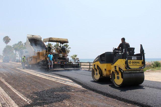 Kocahasanlı sahil yolu tamamlandı