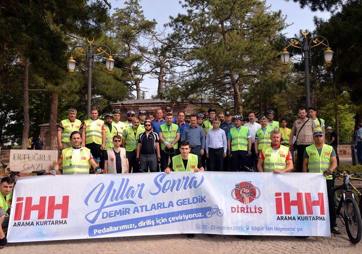 İHH gönüllülerinin Söğüt'ten Domaniç'e bisiklet turu G3