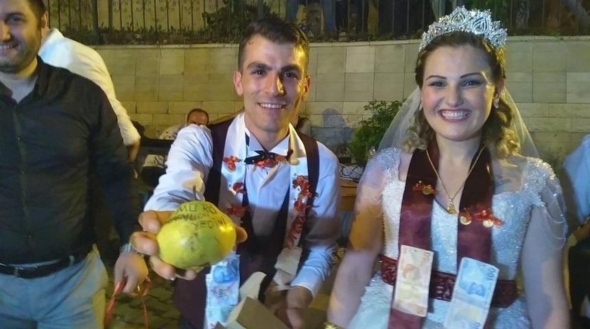 Damadın hediye paketinden armut &ccedil;ıktı