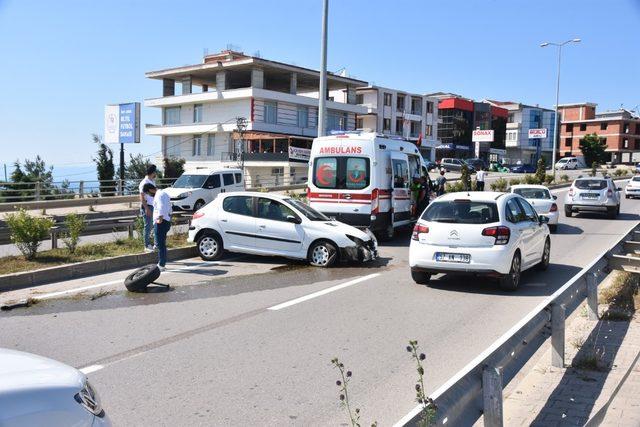 Sinop’ta trafik kazası 1 yaralı