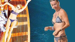 Tuba Ünsal teknede coştu!  