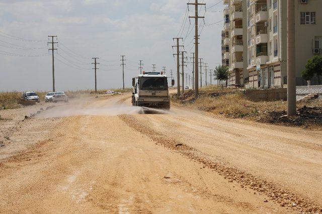 Başkan Mızraklı asfalt çalışmalarını denetledi