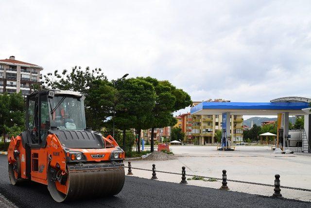 Isparta Belediyesi’nden Hızırbey ve Karaağaç’ta asfalt çalışmaları