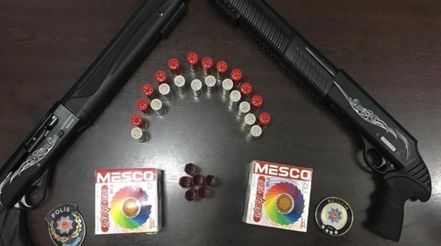 D&uuml;ğ&uuml;n konvoyunda pompalı t&uuml;fek ele ge&ccedil;irildi