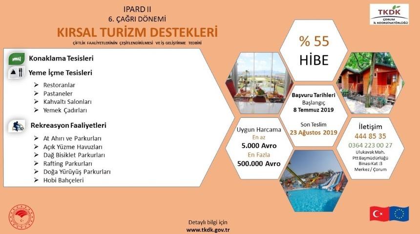 TKDK&rsquo;dan kırsal turizm yatırımlarına y&uuml;zde 55 hibe