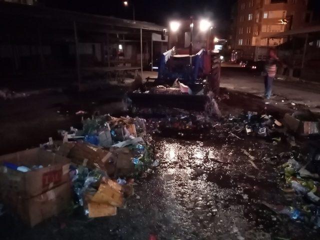 Tekirdağ’da çöp kamyonunda korkutan yangın