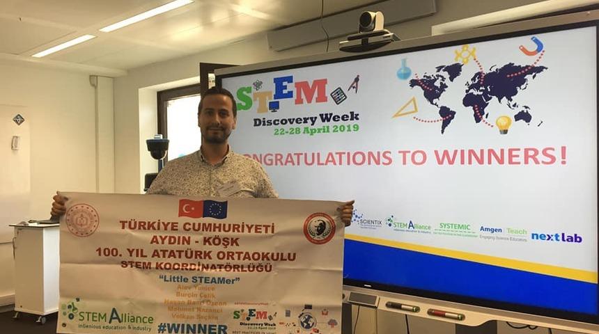 K&ouml;şk 100. Yıl Ortaokulu Avrupa&rsquo;da T&uuml;rkiye&rsquo;yi temsil etti