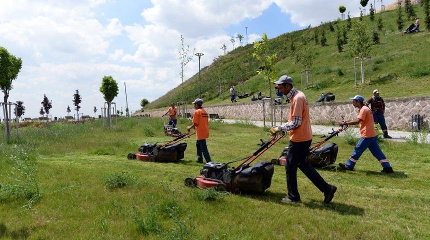 Altındağ&rsquo;da parklara yoğun bakım