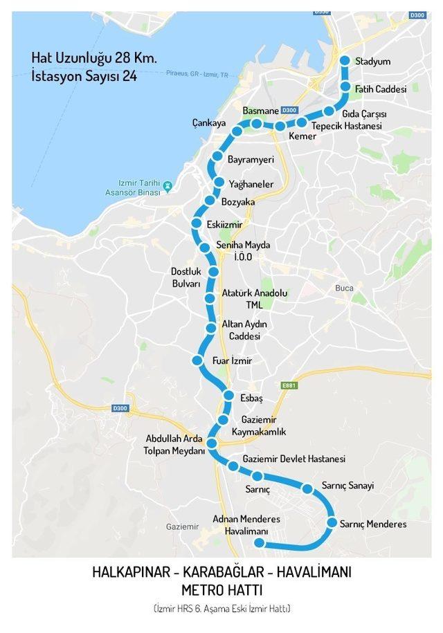 İzmir’e bir metro hattı daha geliyor