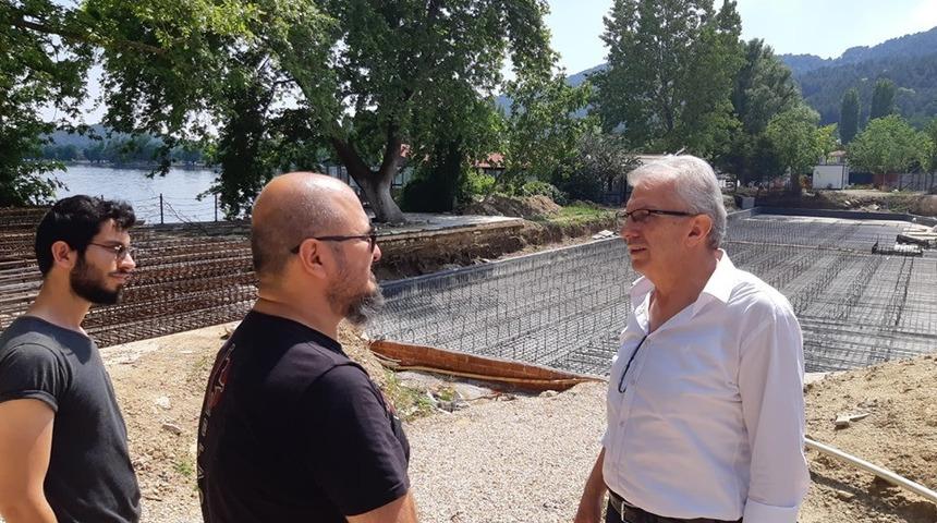 Başkan Eriş, Gölcük Yaylası’nda inceleme yaptı, otel inşaatını gezdi