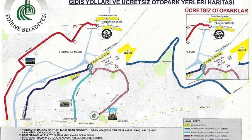 Kırkpınar i&ccedil;in Sarayi&ccedil;i&rsquo;nde trafik d&uuml;zenlemesi yapıldı