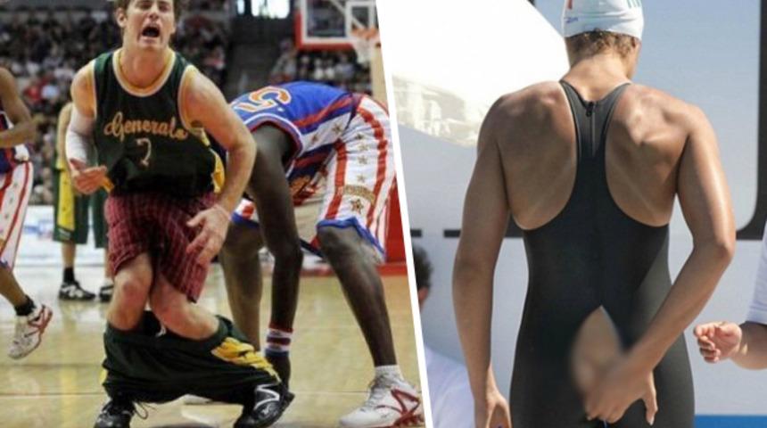 Her şey bir anda oldu! Sporcuların utan&ccedil; verici o anları