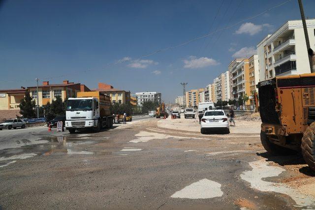 Şanlıurfa’da yol yapım çalışmaları