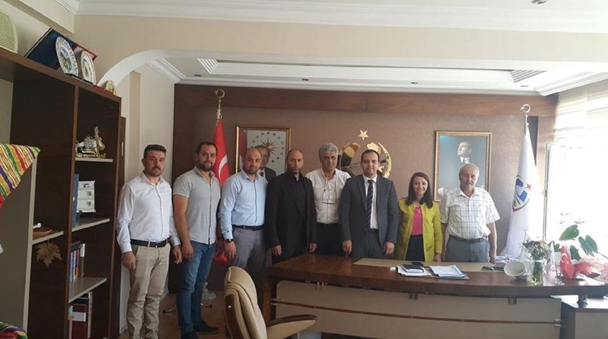 Enc&uuml;menlerden Kaymakam G&uuml;ven&rsquo;e ziyaret