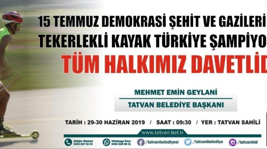 Tekerlekli Kayak Şampiyonası Tatvan&rsquo;da yapılacak