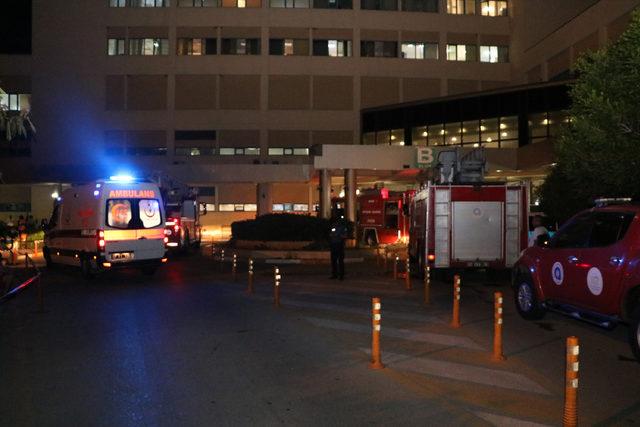 Akdeniz Üniversitesi Hastanesi’nde yangın paniği