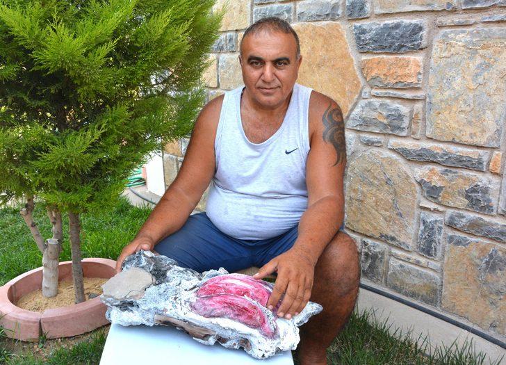 Denizin dibinde tarihi eser bulmuştu! Bu kez de fosil çıkardı G4