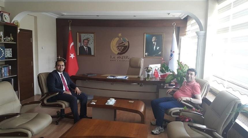 Cumhuriyet Başsavcısı Yılmaz, Kaymakam G&uuml;ven&rsquo;i ziyaret etti