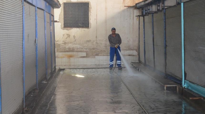 Peynir Pazarı dezenfekte edildi