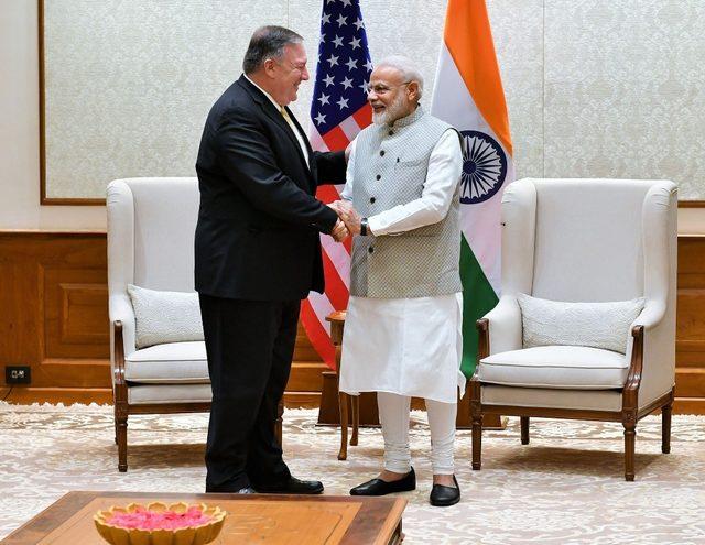 ABD Dışişleri Bakanı Pompeo, Hindistan Başbakanı Modi ile bir araya geldi