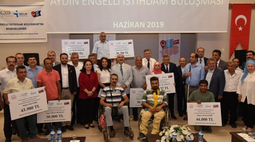 Aydın&rsquo;da 17 engelli ve eski h&uuml;k&uuml;ml&uuml;ye hibe desteği sağlandı