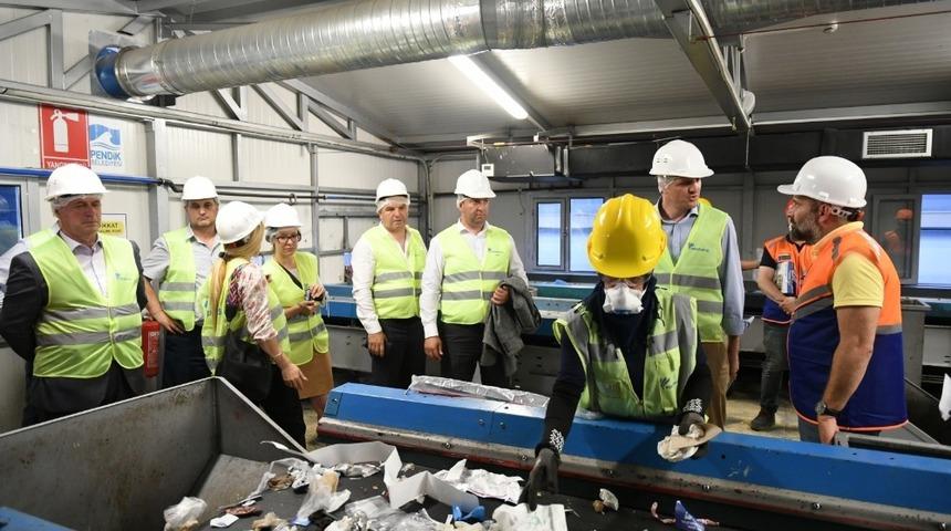 Kosovalı belediye başkanları Pendik&rsquo;te dev tesisi incelediler