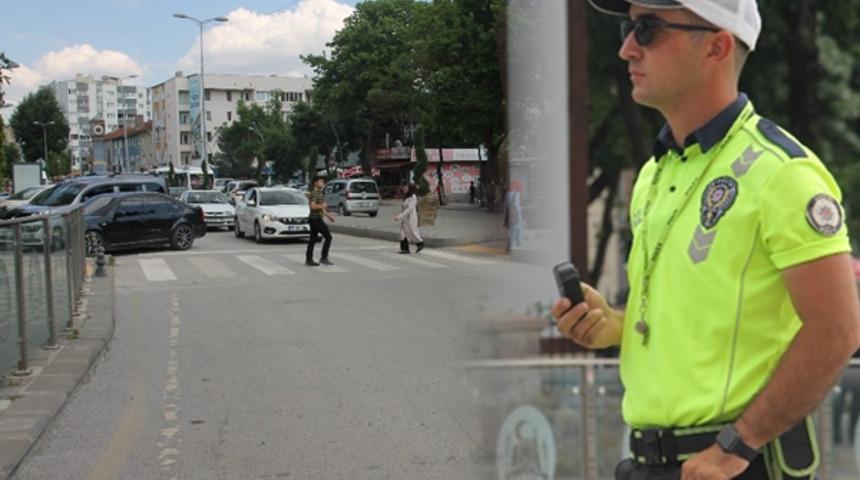 &Ccedil;ankırı ve Muğla'da yayalara trafik denetimi! 