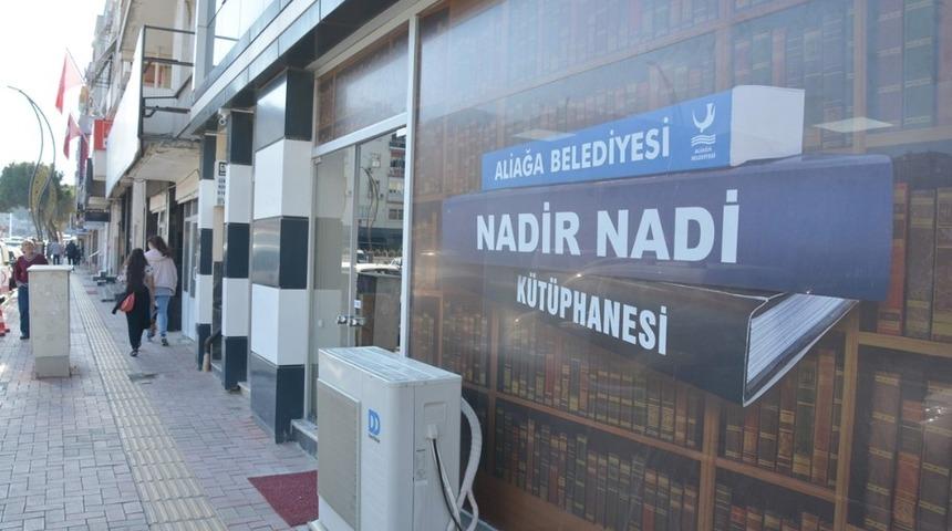 Nadir Nadi K&uuml;t&uuml;phanesi Aliağa Gen&ccedil;lik Merkezine taşınıyor