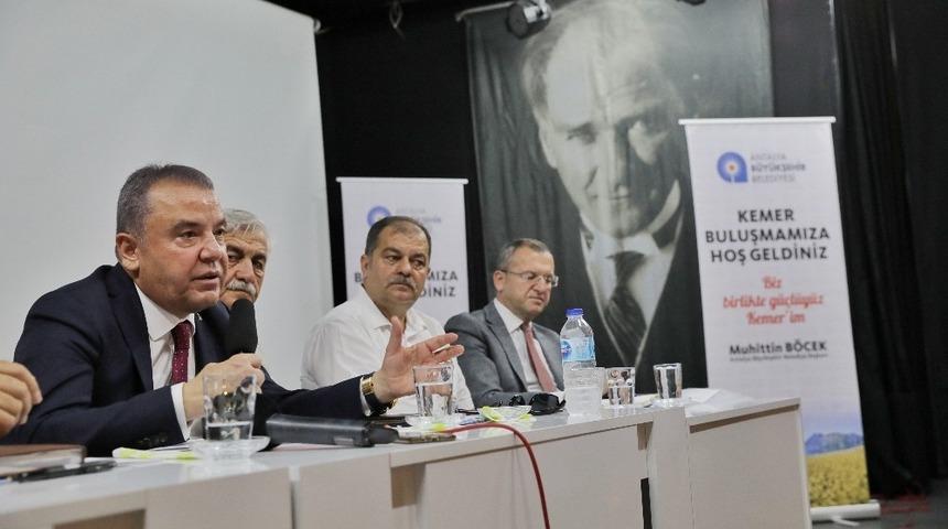 Başkan Böcek: "Kemer’de arıtma problemi olmayacak"