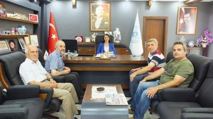 Kınıkspor y&ouml;netiminden Başkan Tekin&rsquo;e ziyaret