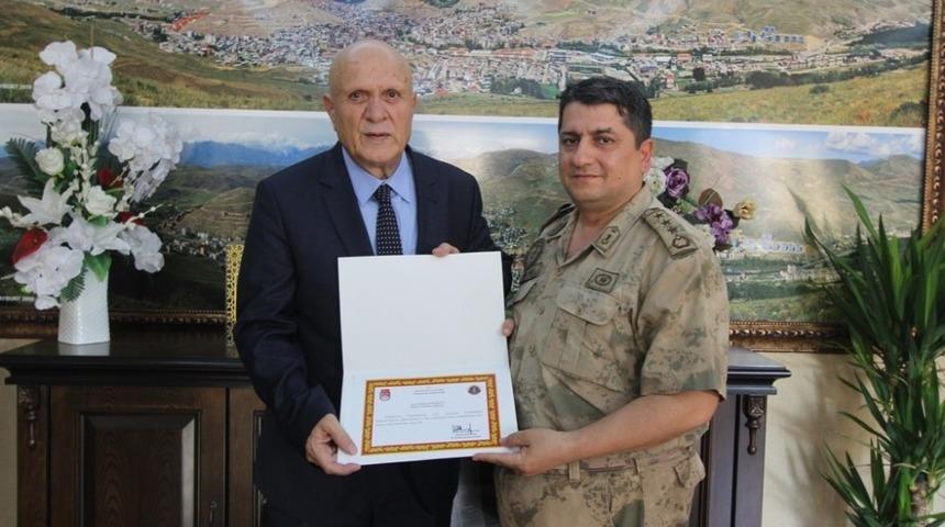 İl Jandarma Komutanı Bilgi&ccedil;&rsquo;ten Başkan Pekmezci&rsquo;ye ş&uuml;kran ziyareti