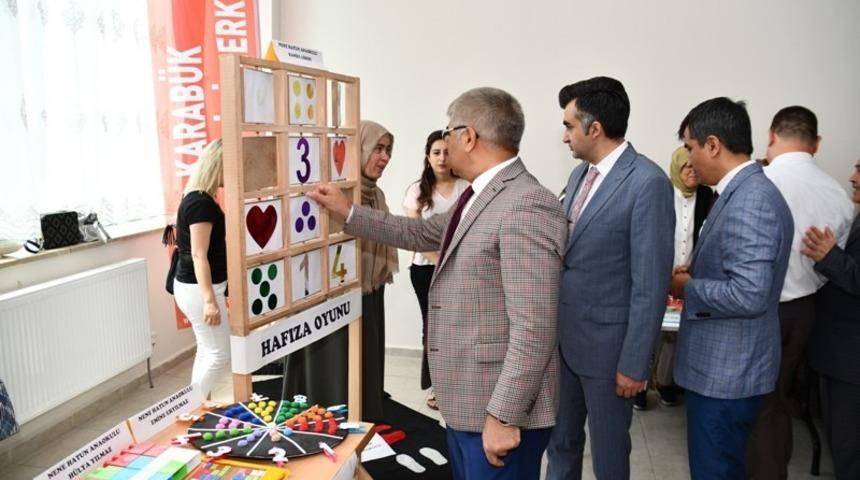 Okul &ouml;ncesi &ouml;ğretmenlerden yılsonu sergisi