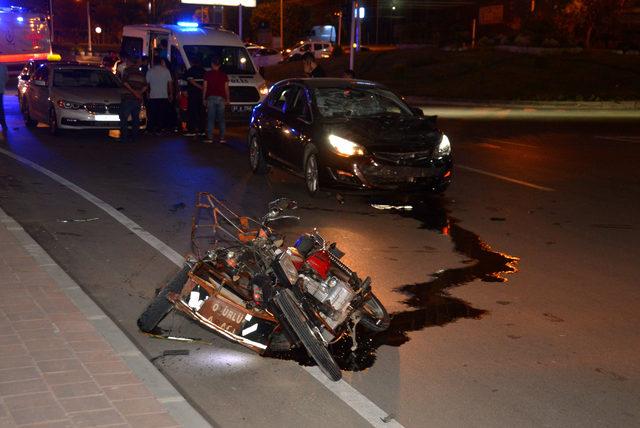 Otomobille engelli motosikleti çarpıştı: 1 ölü, 1 yaralı