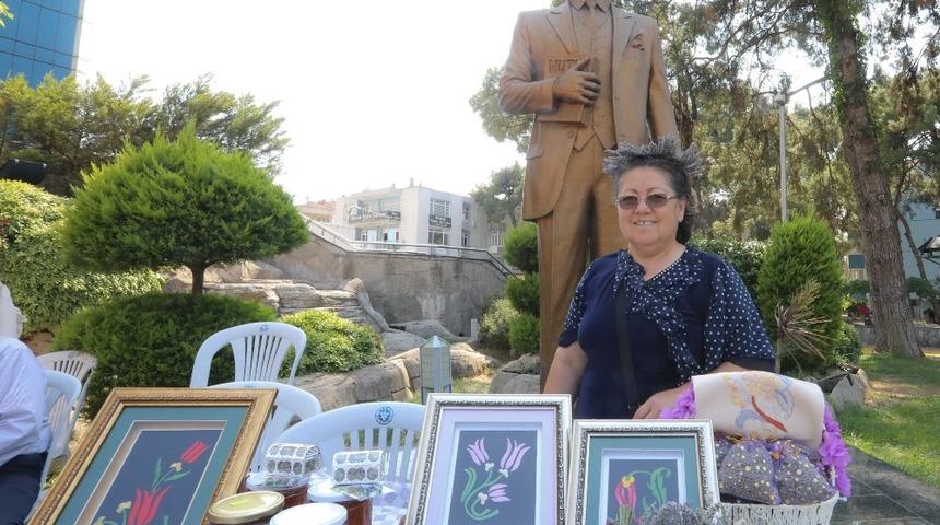 Bucalı kadınlar el emeklerini sergiledi