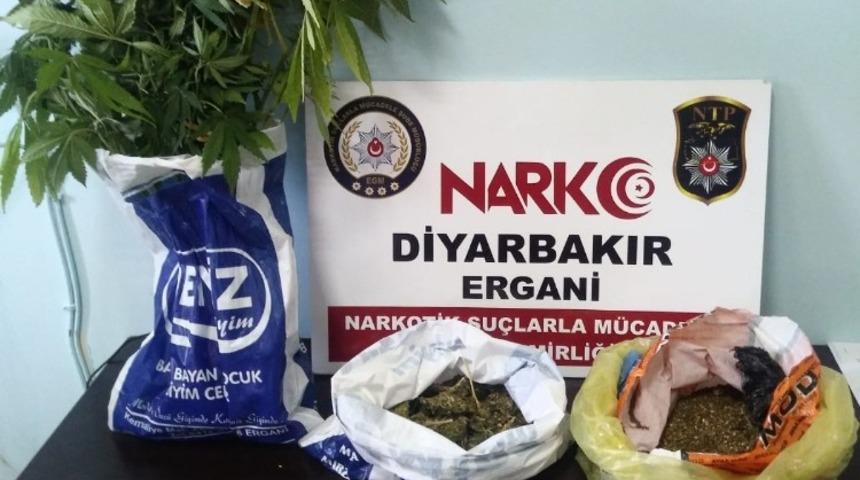 Ergani’de uyuşturucu tacirlerine şafak operasyonu