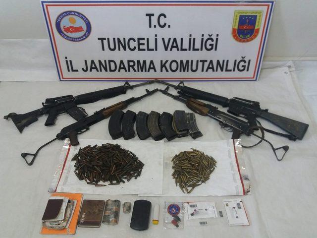 Tunceli'de etkisiz hale getirilen 11 teröristin silahları ele geçirildi