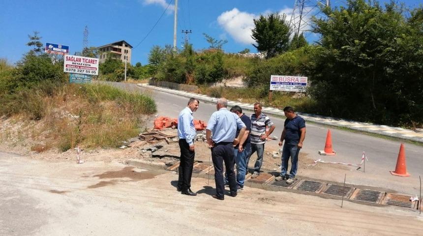 Yağmursuyu hattı temizlendi