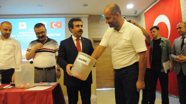 Sur'da terör mağduru ailelerin konutları için kura çekildi