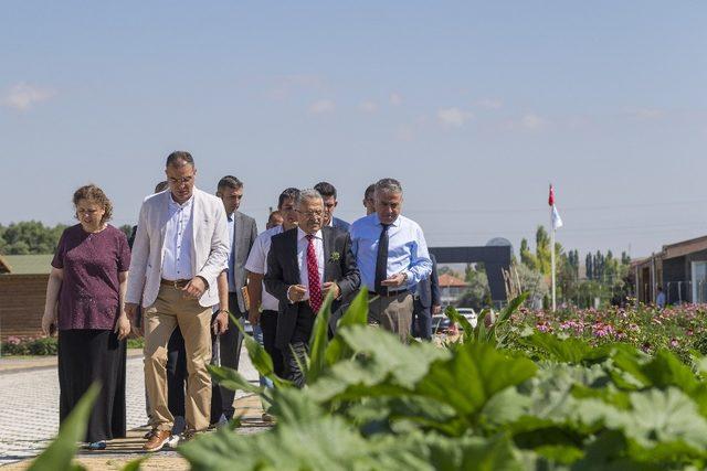 Başkan Büyükkılıç, Doğal Ürünler Bahçesi’nde incelemelerde bulundu