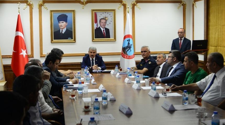 Spor m&uuml;sabakaları g&uuml;venlik toplantısı yapıldı