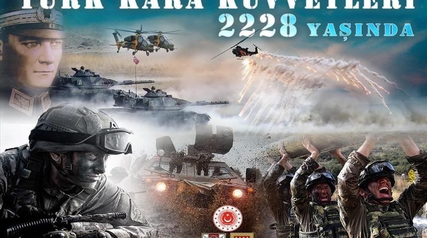 Bakan Akar&rsquo;dan T&uuml;rk Kara Kuvvetlerinin kuruluş yıl d&ouml;n&uuml;m&uuml; mesajı