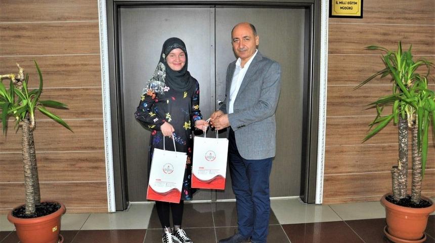 Batman Milli Eğitim Müdürü Kurtaran LGS birincisini konuk etti