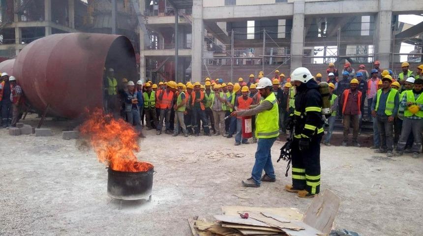 Kilis’te itfaiyeden yangın eğitimleri